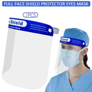 2Pcs Hot Sale Novelty Safety Kitchen Cooking Anti-Oil Splash Clear Face Cover Mask Protector Kitchen Accessories