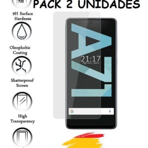 2X screen Protector for SAMSUNG GALAXY A71 tempered glass 9h, 2 piece