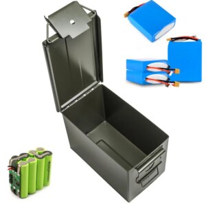 30 Cal Metal Ammo Can Military & Army Style Steel Box Stackable Gun Ammo Case Storage Holder Box Heavy duty Tactical Bullet box