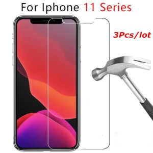 3PCS Tempered Glass On the For iPhone X XR XS MAX 11 pro Screen Protector Glass On iPhone 7 8 6 6s Plus 5 5s SE 2020 Glass