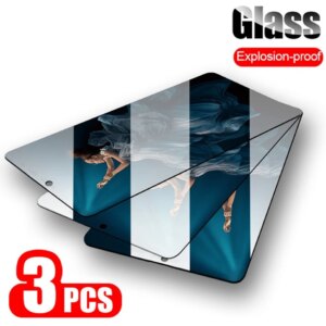 3PCS Tempered Glass for Honor 10 lite 20 pro 10i 9C A 9 lite view 20 Screen Protector Glass for Huawei Honor 8X 9a 9X 20s Glass