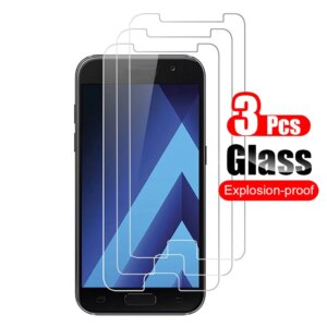 3Pcs Tempered Glass For Samsung Galaxy A5 2015 A500F 2016 A510F 2017 A520F Screen Protector Shield Protective Glass Film 9H