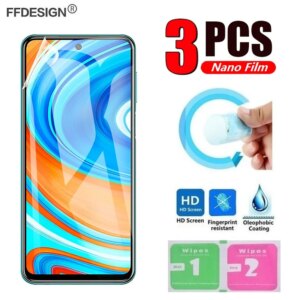 3pcs Nano Protective Film for Redmi Note 9 8 Pro 9S 8T Redmi 9 9A 9C 8 8A (Not Tempered Glass) Screen Protector Film Foil