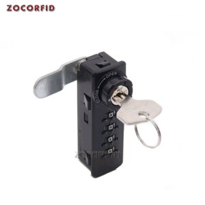 4 digits Combination Drawer password Lock 4 Dial Without Maser Key , Drawer Cabinet Lock