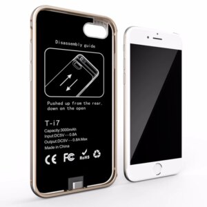 4000 Mah For Iphone 7 Plus Battery Case Metal Shell Power Charger Cover Smart For Iphone 7 Plus Battery Case 5.5 Inch 7Plus