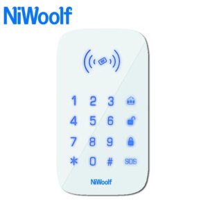 433MHz Wireless Keyboard For PG103 / W2B / Wifi GSM Alarm System Support Touch Keyboard RFID Card