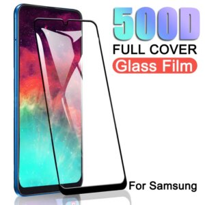 500D Tempered Glass For Samsung Galaxy A01 A11 A21 A31 A41 A51 A71 Screen Protector A21S M11 M21 M31 A10 A30 Protective Glass