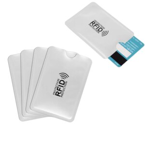 500pcs/set 13.56mhz IC Card Protection NFC Shielded Card Sleeve RFID Shielded Sleeve Card Blocking Prevent unauthorized scanning