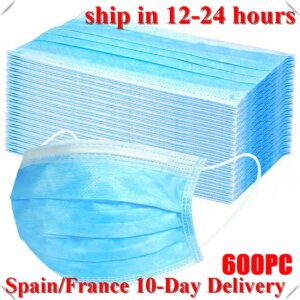 600pcs lot Disposable Face Mascarillas Anti-Dust Face Surgical Filter Earloop Activated Carbon Blue Non-woven Medical Dental Use