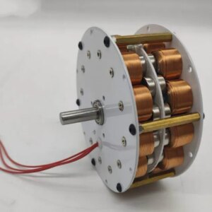 80W-100W Double-layer Disc Generator with Iron Core Multi-pole Strong Magnetic Three-phase AC Power Generation