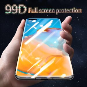 99D Curved Tempered Glass For Huawei P40 Pro Plus P20 P30 Lite Screen Protector For Huawei Mate 20 Pro P40 Lite Protection Glass