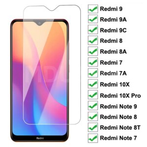 9H Protective Glass For Redmi 10X Note 7 8 8T 9S 9 Pro Max Screen Protector Glass Xiaomi Redmi 9 9A 9C 8 8A 7 7A Tempered Glass
