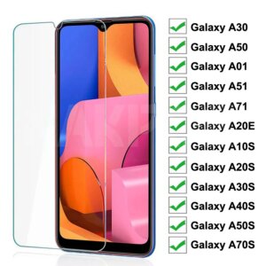9H Tempered Glass For Samsung Galaxy A30 A50 A01 A51 A71 A20E Screen Protector A10S A20S A30S A40S A50S A70S Safety Glass Film