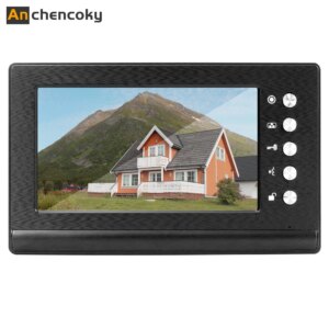 Anchencoky Video Door Phone 7 inch Video Doorbell Monitor support IR Night Vision for Video Intercom System