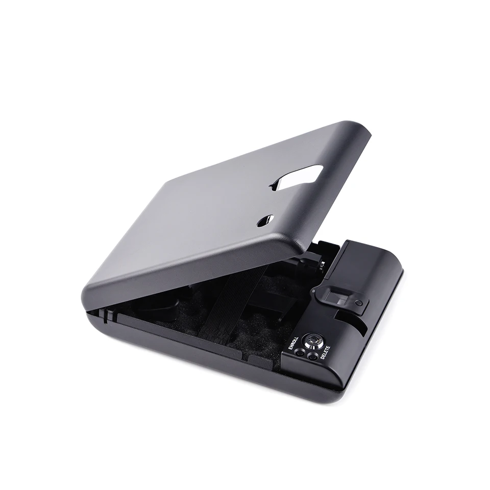Biometric optical fingerprint pistol Handgun Safe Lock Box OS100A