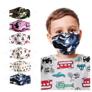Camouflage Print Children Mask Reusable Mouth Mask Breathable Mouth Caps Washable Protective Mask Ear Hook Mouth Muffle masques