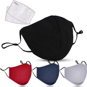 Cotton Face Mask PM2.5 Activated Carbon Mask Washable and Reusable Lot