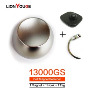 Dropshipping 13000GS EAS System Tag Remover Original Magnet Golf Detacher Security Lock Key For Supermarket Clothes store 1+1+1