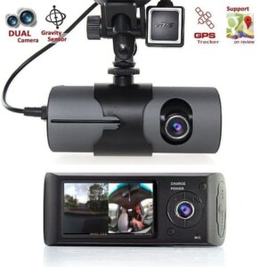 Dual Lens Car DVR G-Sensor Camcorder X3000 R300 1080P HD Dashcam 2.7inch Dash Cam Video Recorder Wth GPS Car Security Camera