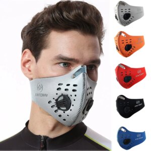 Dustproof Masks Activated Carbon Dust Mask with Extra Filter Cotton Sheet Outdoor Sports Breathable Face Protect mascarilla