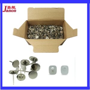 EAS security system parts EAS hard tag pins 1000pcs, 16mm or 19mm (16mm by default, contact us if you need 19mm)