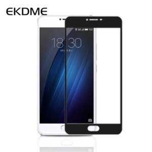 EKDME Toughened Full Cover Tempered Glass For Meizu M6 M5 M3 Note M5C M5S Pro 7 6 MX6 U10 U20 M3S Mini Screen Protector Film