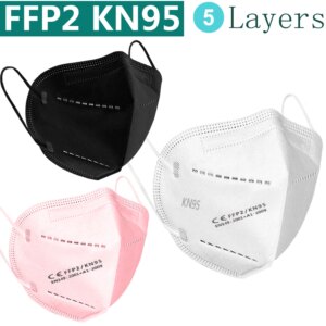 FFP2 mask KN95 masks face mask facial maske protect mask dust mouth mask filtration Anti flu ffp2mask kn95mask black an white