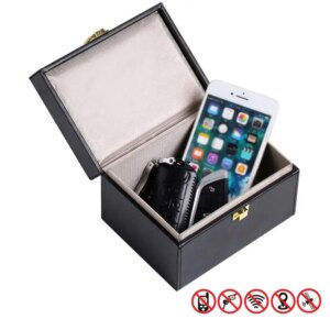 Faraday Box Signal Blocker Box for Car Keys Fob Phones Cards Call & RFID Signal Blocking Case Car Key Anti theft Security Boxes
