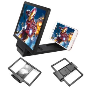 Fast Ship Enlarged Eye Protection Movie Phone Holder Folding Adjustable Angle 3D Phone Screen Magnifier HD Non Slip With Bracket