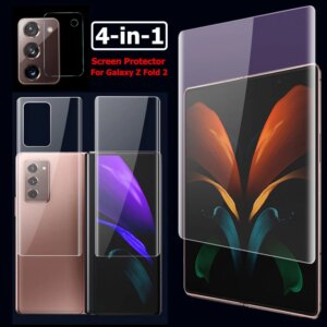 For Galaxy Z Fold 2 5G Front Back Hydrogel Film Camera Lens Glass Film Screen Protector for Samsung Galaxy Z Fold 2 Cover