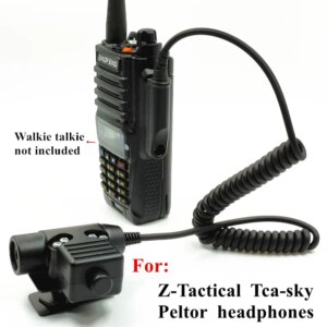 For Z-Tactical TCA-SKY PELTOR Headset NATO U94 PTT for Baofeng UV-XR A58 UV9R UV-9R Plus GT-3WP UV-5S Radio Walkie Talkie