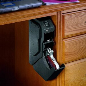 Gun Safes Fingerprint Biometric and Spare Key Lock Pistol Safe Box High Quality Steel Security Guns Fingerprint Strongbox
