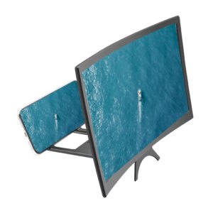 HD Universal Mobile Phone Curved Screen Amplifier 3D Video Mobile Phone Magnifying With Stand Holder Foldable Phone Bracket