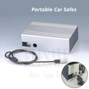 High Quality Portable Key Lock Car Safes Box Jewelry Cash Pistol Storage Boxes For Home Desk Car Safes 210*152*69 mm