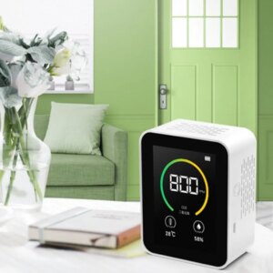 Home Air Quality Monitor Indoor Lcd Digital co2 Detector Real Time Monitoring Air Quality Meters Temperature Humidity Tester