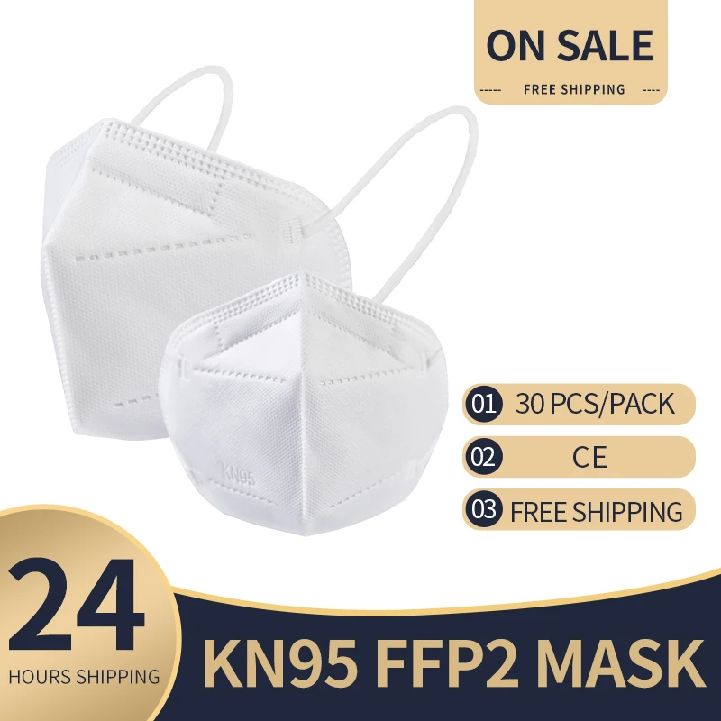 Hot Sale Breathable Disposable Soft White Anti-Virus CE FFP2 Mask маска