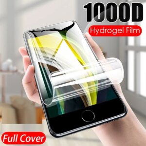 Hydrogel Film for iPhone XR XS Max Screen Full Cover for iPhone X 10 8 7 6s 6 Plus Film Full Cover on iPhone 5 5S SE 4 4S