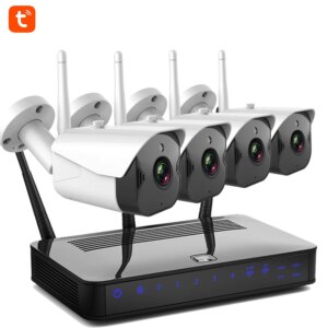 IP Camera CCTV System Wifi 1080P IP66 Waterproof Night Vision Two Way Audio Outdoor Home Security Alarm Video Surveillance Kit