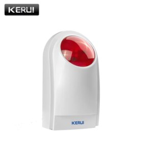 KERUI J008 110dB Indoor Outdoor Wireless Flashing Siren Strobe Light Siren For KERUI Home Alarm Security System