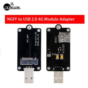 M.2 NGFF to USB 4G module adapter development board with Nano SIM slot for EM20-G EM12-G EM05 EM06 SIM7906E-M2 SIM7912G SIM7920G
