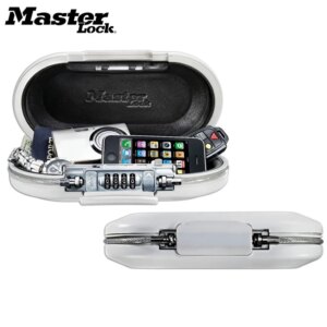 Master Lock Portable Safe Box Password Lock Mini Safes Jewelry Cash Card Phone Storage Boxes Security Strongbox Wire Rope Fixed