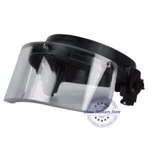 NIJ IIIA Face Shield Military Bulletproof Helmet Visor for PASGT, MICH, FAST Ballistic Helmet