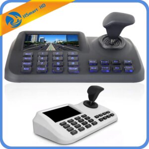 Onvif 3D CCTV IP PTZ joystick controller keyboard with 5 inch LCD screen for IP PTZ Camera
