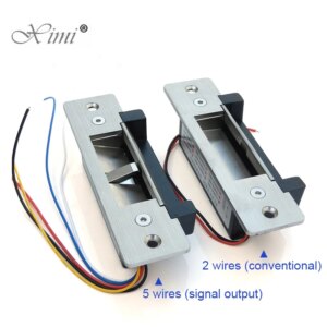 Original DC12V Stainless Steel Sturdiness Narrow Frame Fail Secure ANSI standard Heavy Duty Electric Strike Lock