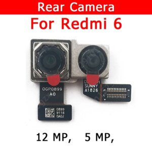 Original Rear Camera For Xiaomi Redmi 6 Redmi6 Back Main Big Camera Module Flex Cable Replacement Spare Parts