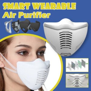 PM2.5 Replaceable Filter Intelligent Electric Anti-haze Respirator Sports Leisurely Fashion Prevent Droplets Face Mask Washable