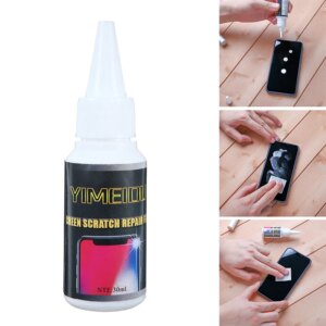 POHIKS 30ML Glass Polish Scratch Remover Transparent Safe Phone Repair Liquid Set for Cell Phone Screens Watches LCD Display
