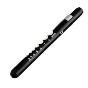 Portable LED Flashlight Work Light First Aid Pen Light Torch Lamp With Pupil Gauge Measurements Doctor Nurse Diagnosis