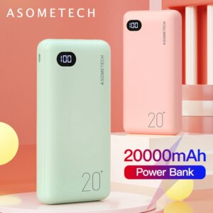 Power Bank 20000mAh Portable Charger Charging Poverbank Mobile Phone External Battery Powerbank 20000 mAh for iPhone Xiaomi Mi