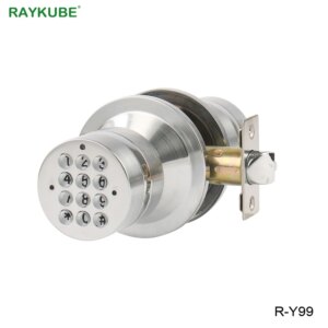 RAYKUBE Digital Electronic Lock Keyless Entry Knob Door Lock Password Code Unlock For Room Office Security Door R-Y99